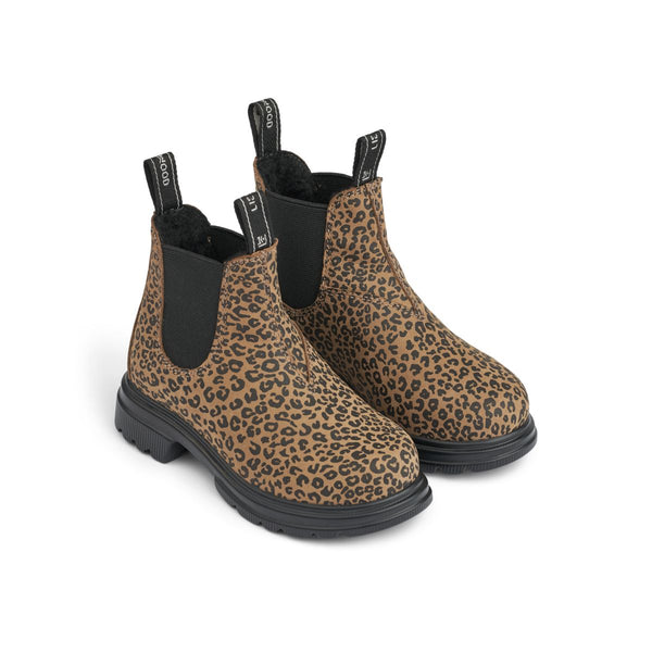 Liewood Botte en cuir Daria - Mini Leo / Oat -