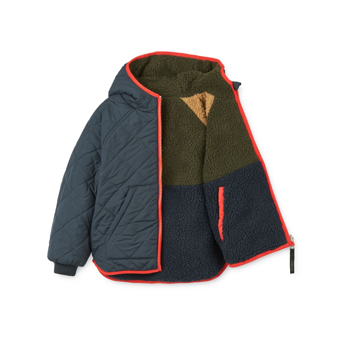 Liewood Veste Réversible JACKSON - Army brown multi mix - Veste