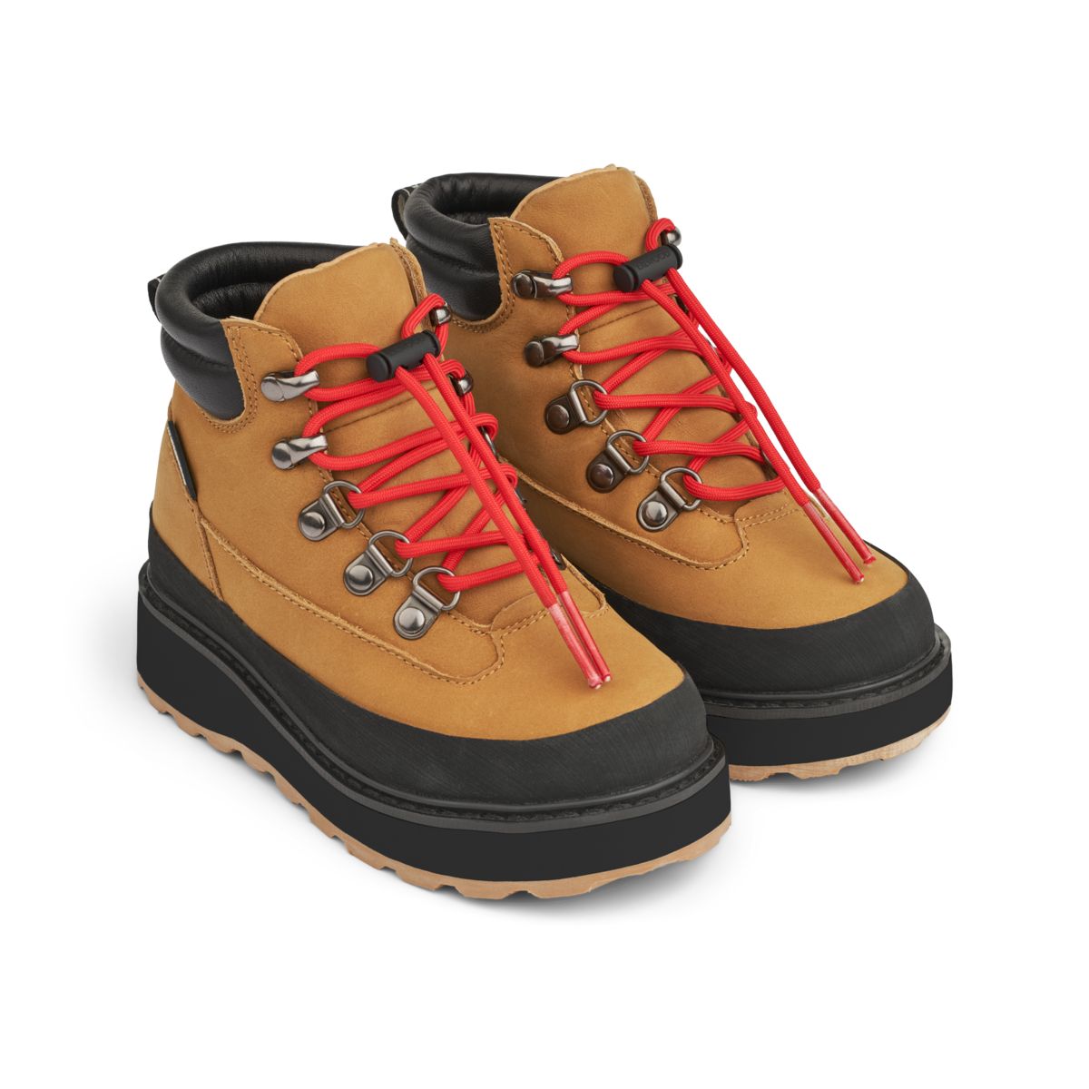 Liewood Botte en cuir Lucien - Golden caramel / Black - Botte