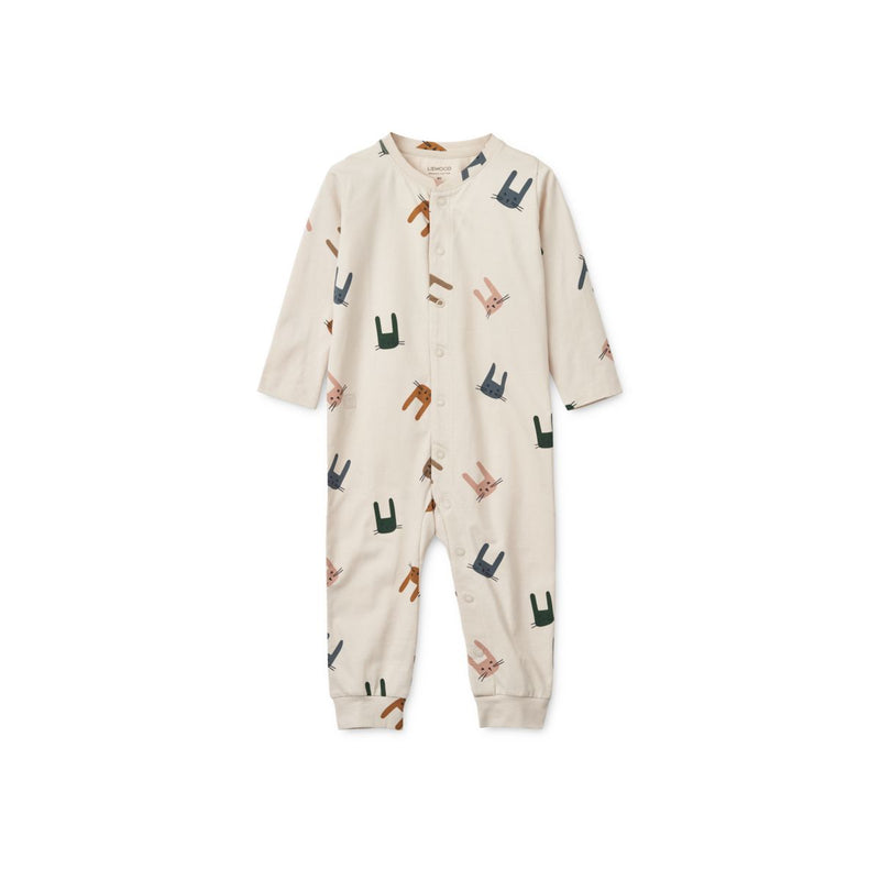 Liewood Combinaison de pyjama Birk - Bunny / Sandy - Combinaison de pyjama