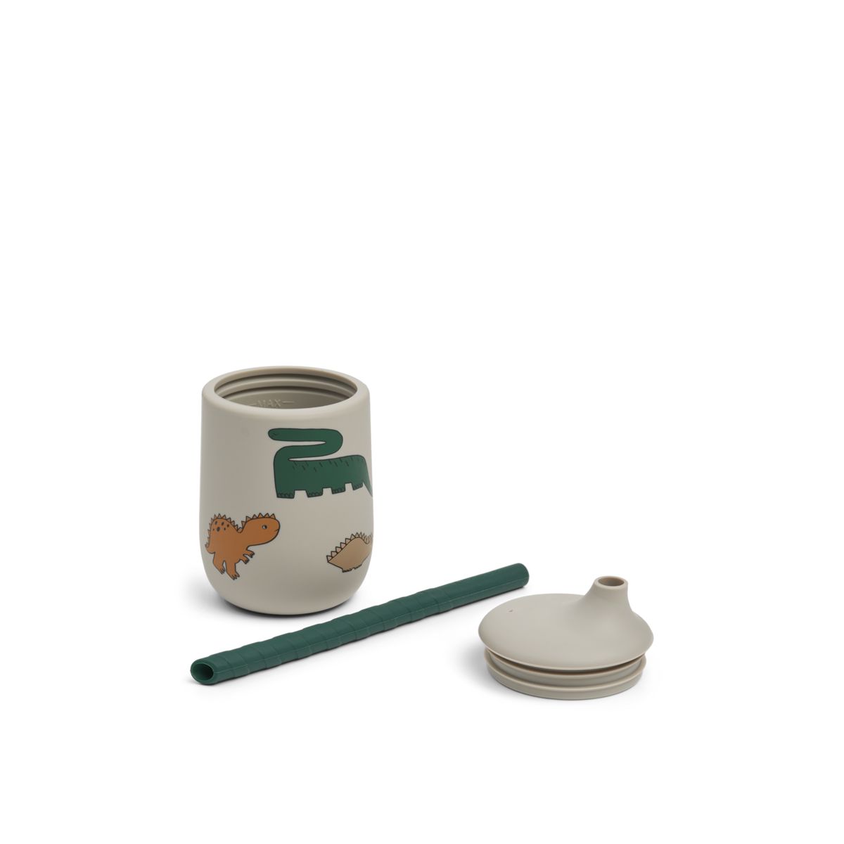 Liewood Tasse à Bec à Imprimé ELLIS - Dinosaurs / Mist - Gobelet