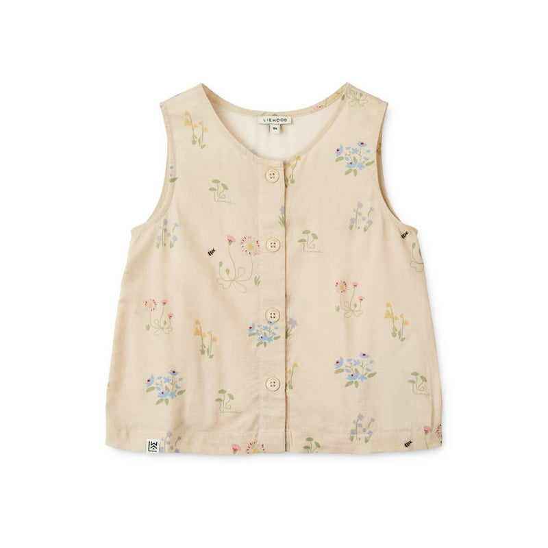 Liewood Top En Coton Imprimé Rosanna - Flora / Sandy - Top