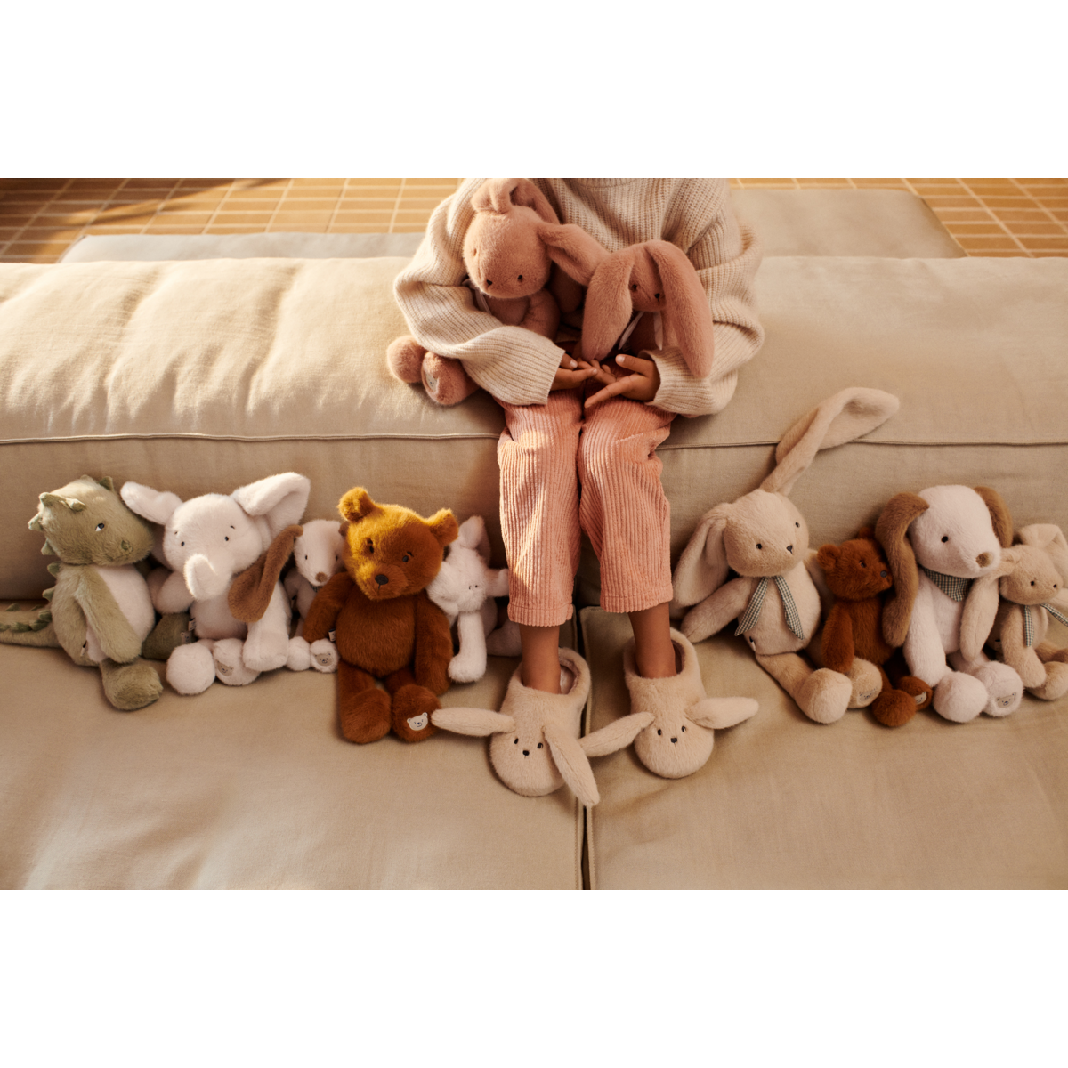 Liewood Petit ourson en peluche Binnie - Golden caramel - Teddy