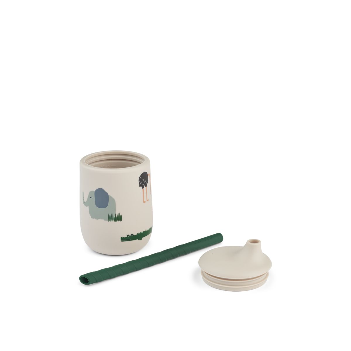 Liewood Tasse à Bec à Imprimé ELLIS - Safari sandy mix - Gobelet