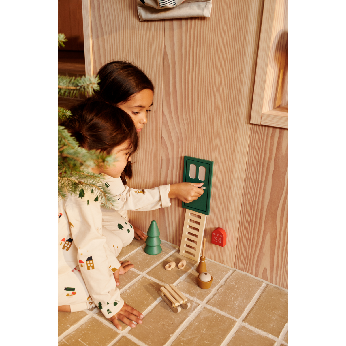 Liewood Porte de Lutin LENA - Garden green multi mix - Noël