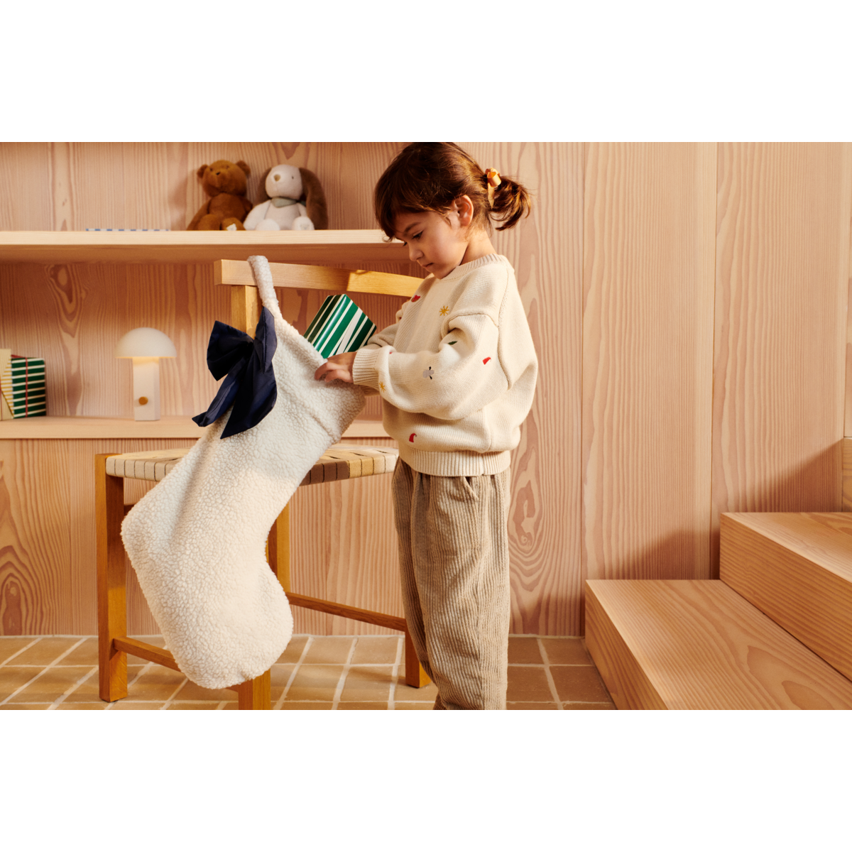 Liewood Chaussette De Noël En Peluche Eve - Classic navy / Sandy - Noël