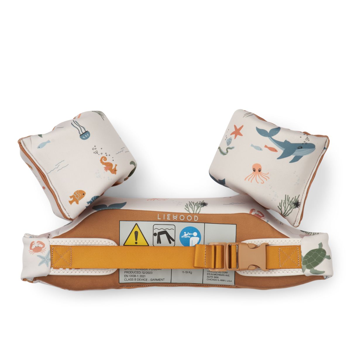 Liewood Ceinture De Natation Imprimée Darko - Sea creature / Sandy - Ceinture de natation