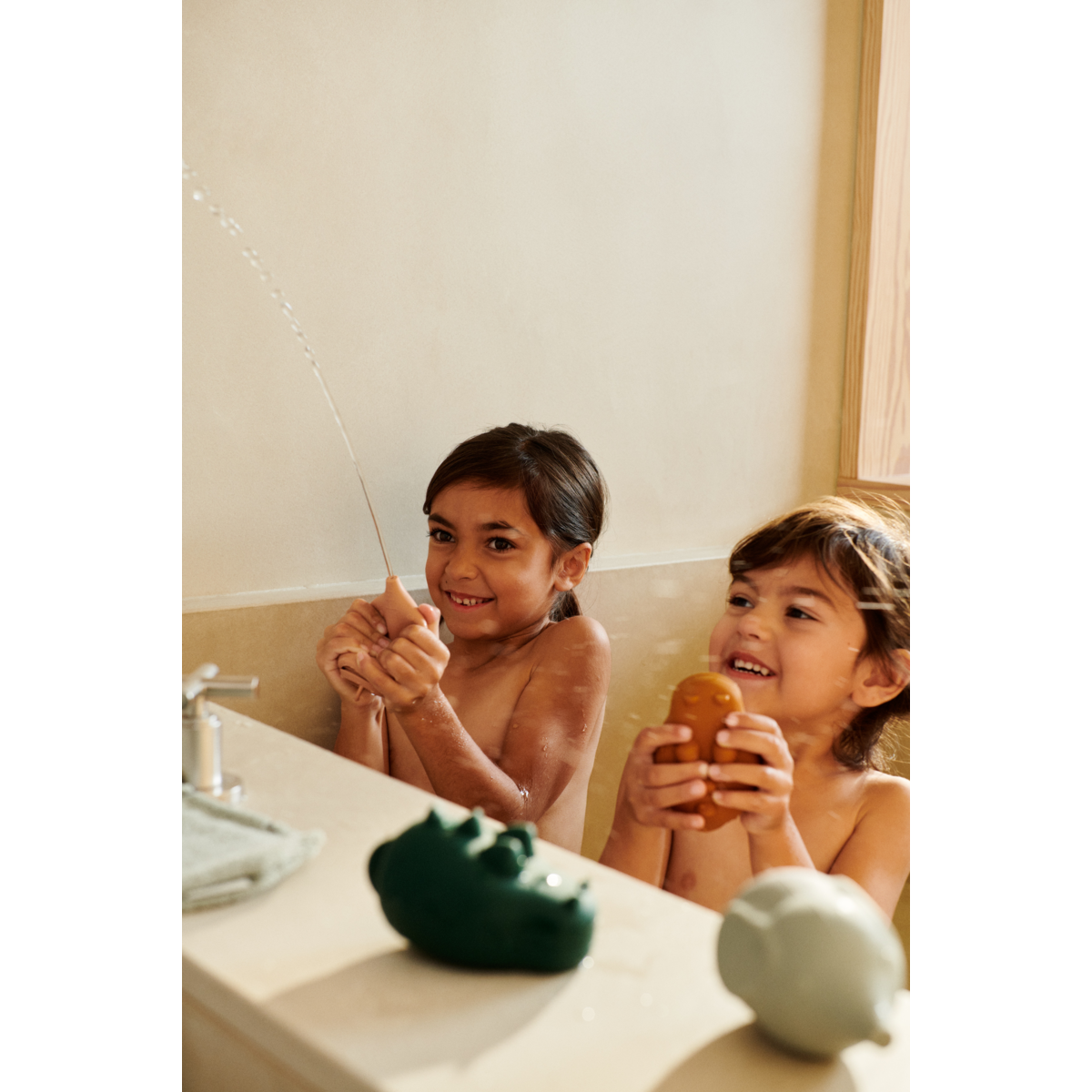 Liewood Jouet Compressible CAROLINA, Lot de 4 - Dove blue multi mix - Jouet de bain