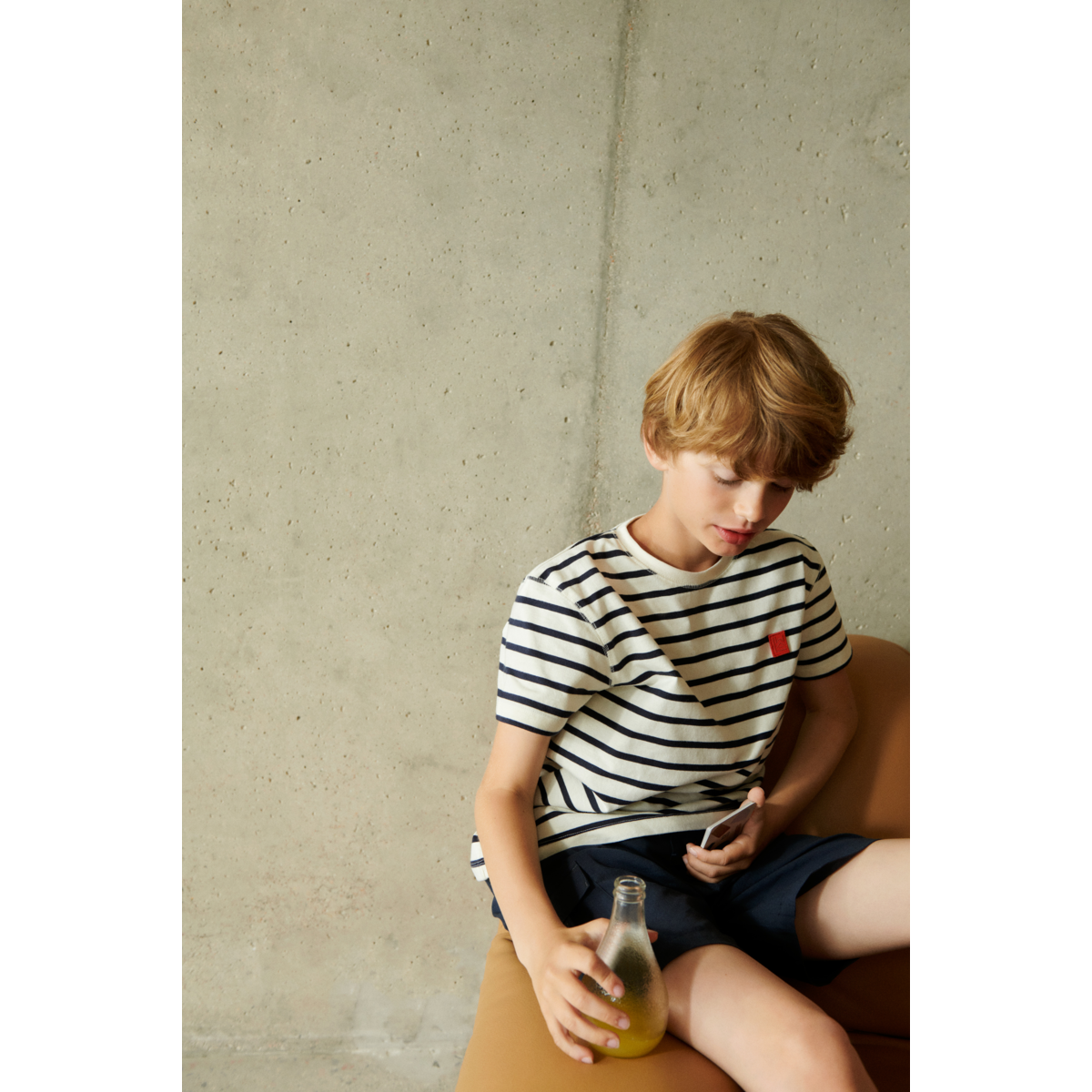 Liewood Sixten - T-shirt en coton rayé - Y/D Stipes Classic navy / Creme de la creme - T-shirt