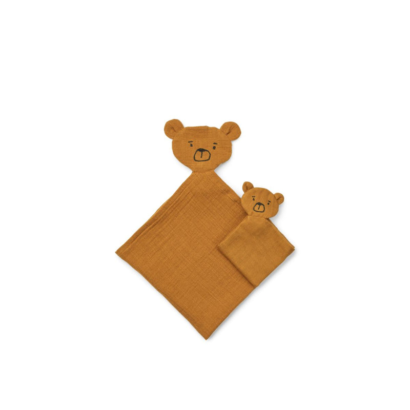 Liewood Ensemble de doudous Alya Bear - Golden caramel - Doudou