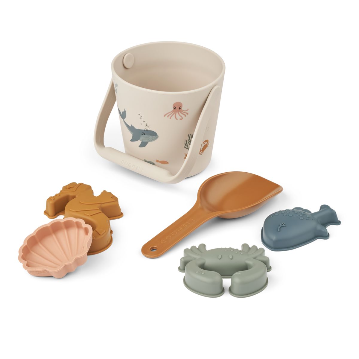 Liewood Kit de Plage GILMA Créature Marine - Sea creature / Sandy - JOUETS EN SABLE
