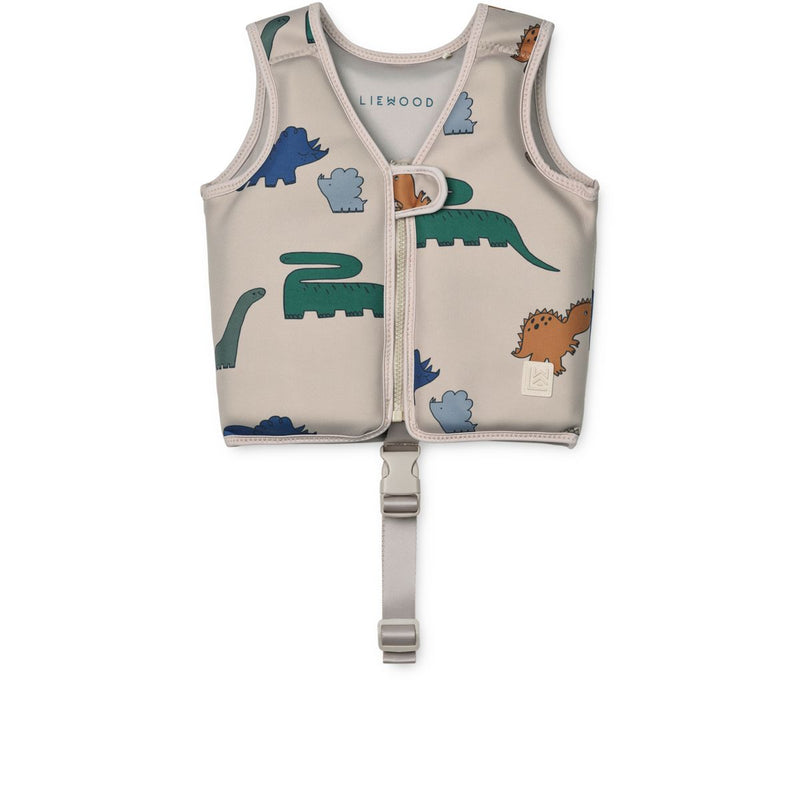Liewood Gilet De Natation Dove - Dinosaurs / Mist - Gilet de natation