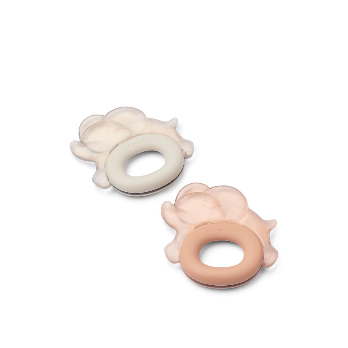 Liewood Lot de 2 anneaux de dentition rafraîchissants RITA Elephant - Pale tuscany / Sandy - Anneau de dentition