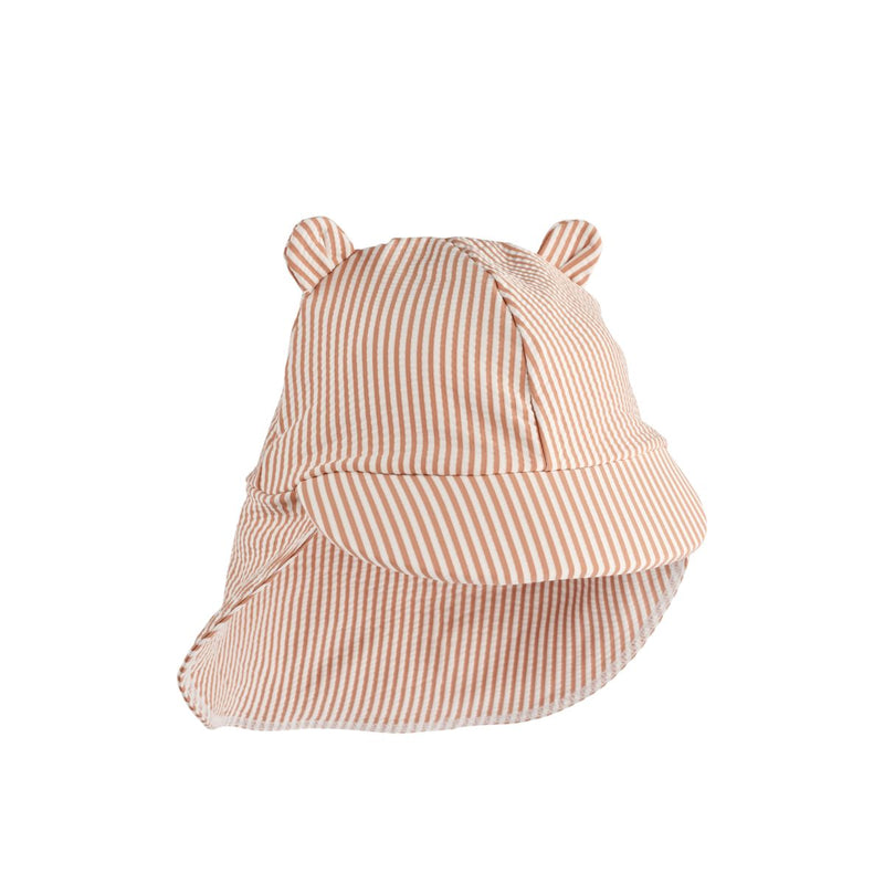 Liewood Chapeau de soleil seersucker Senia - Y/D stripe Pale tuscany / Creme de la creme -