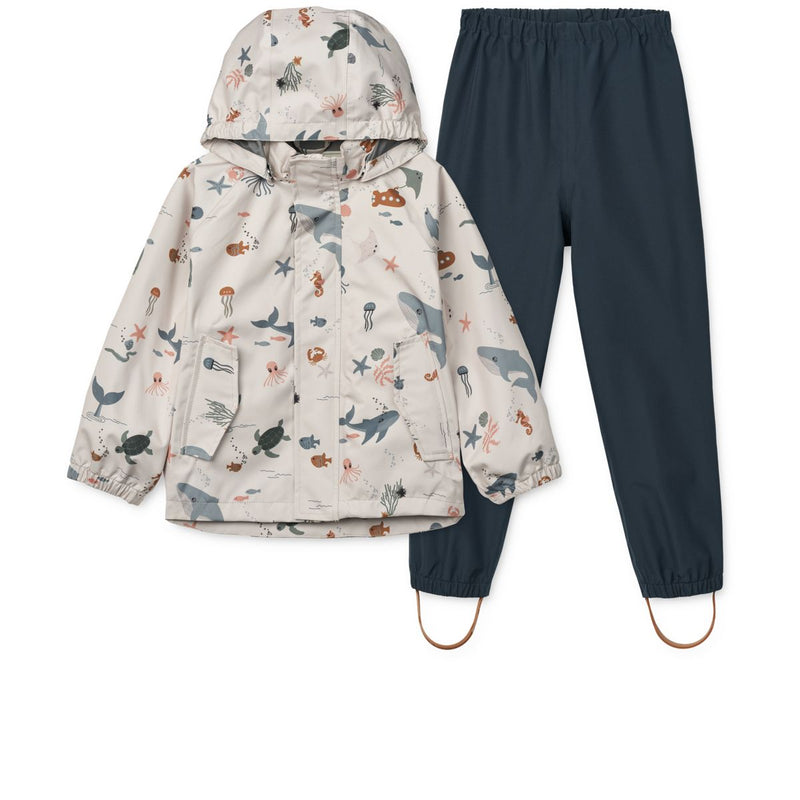 Liewood Ensemble d'Imperméables PEDIA - Sea creature / Sandy - Ensemble