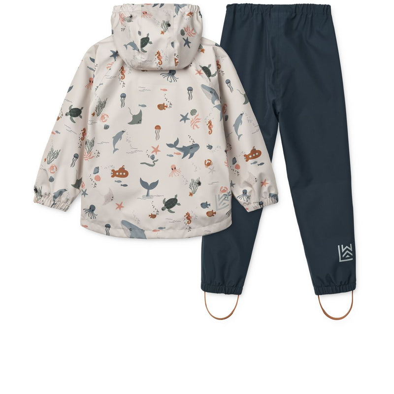 Liewood Ensemble d'Imperméables PEDIA - Sea creature / Sandy - Ensemble