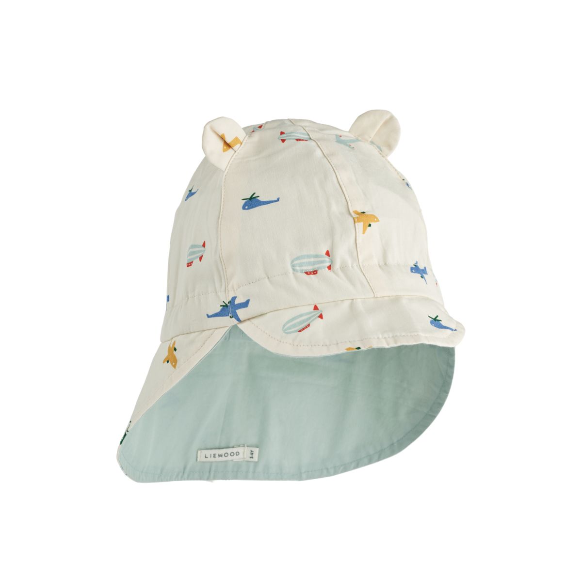 Liewood Chapeau de soleil réversible Gorm - Aviator / Ecru - Chapeaux & Casquettes