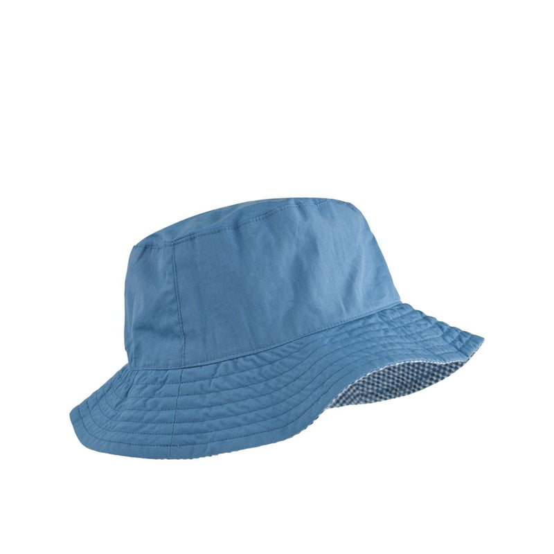 Liewood Chapeau DAMON en seersucker - Y/D Check Riverside / Crisp white - Chapeaux & Casquettes