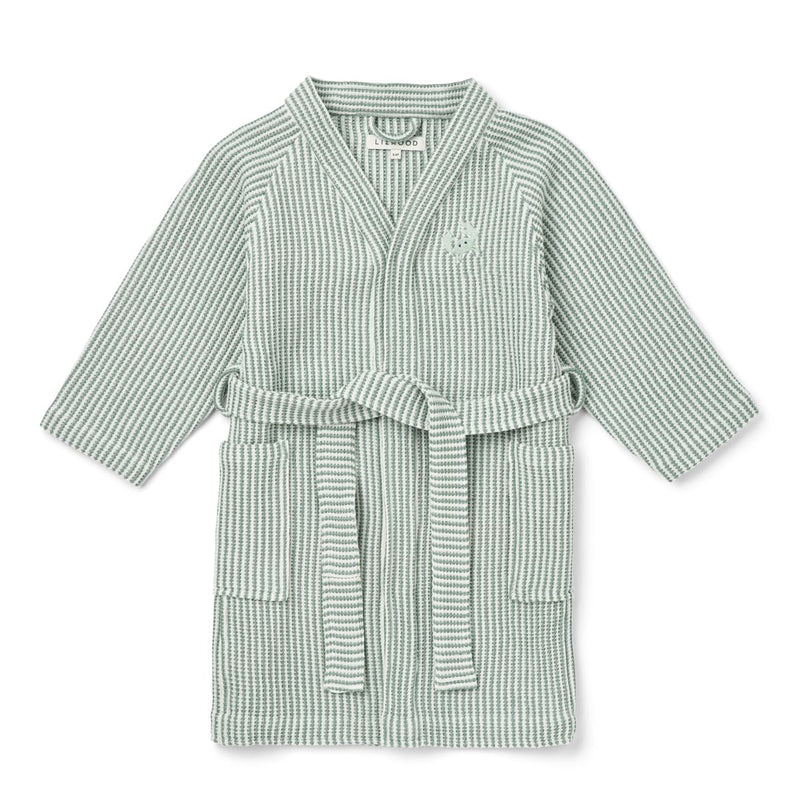 Liewood Peignoir Bertha - Y/D stripe Peppermint / Creme de la creme - Peignori / Poncho