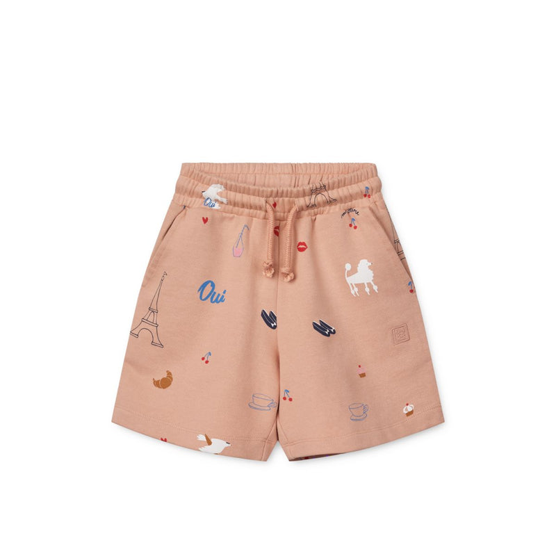 Liewood Short de Survêtement Imprimé GRAM - Paris / Pale tuscany - Shorts