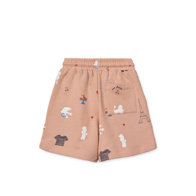 Liewood Short de Survêtement Imprimé GRAM - Paris / Pale tuscany - Shorts