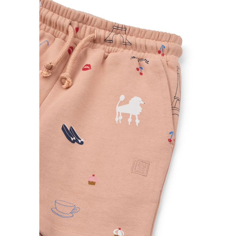 Liewood Short de Survêtement Imprimé GRAM - Paris / Pale tuscany - Shorts