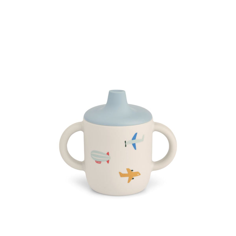 Liewood Gobelet en silicone Neil 150 ml - Aviator / Ecru - Gobelet