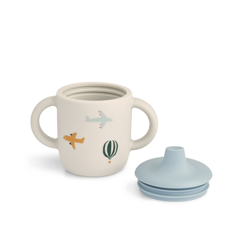 Liewood Gobelet en silicone Neil 150 ml - Aviator / Ecru - Gobelet