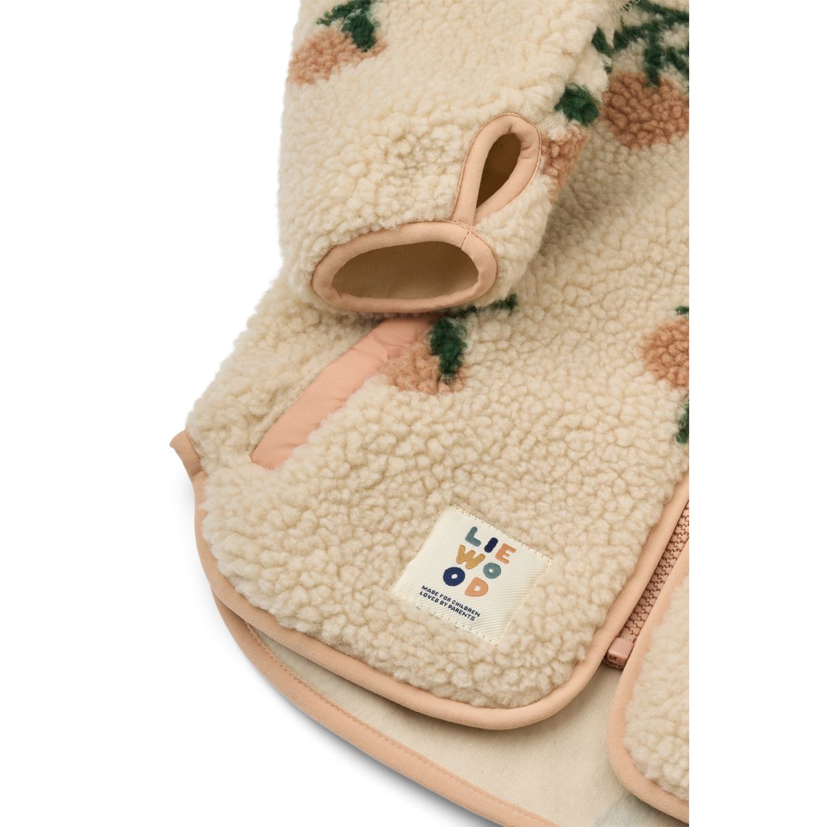 Liewood Nolan Pile Jacket - Peach / Sea shell - JACKET