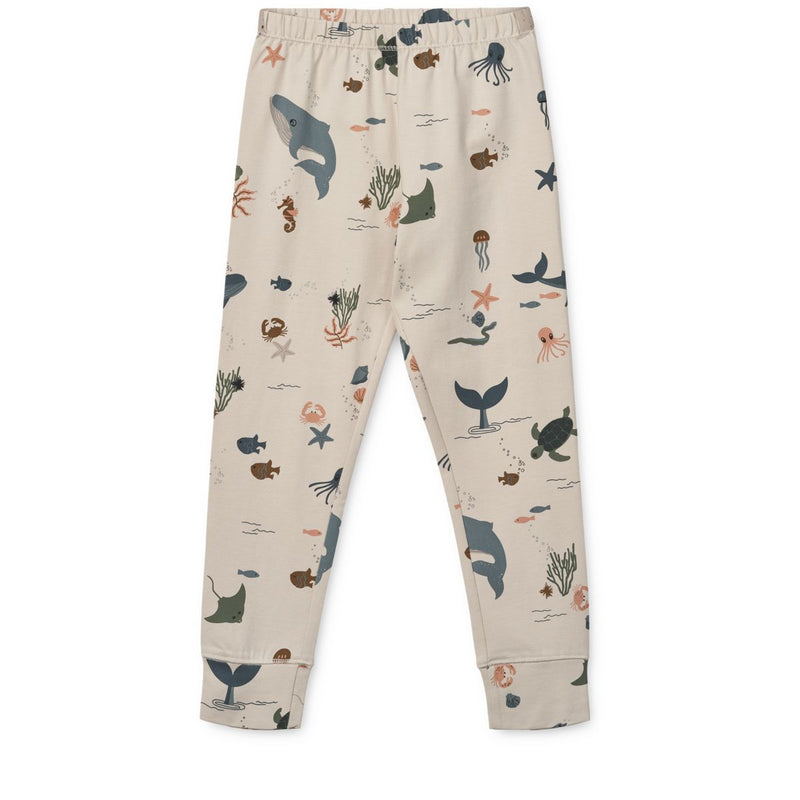Liewood Ensemble de Pyjama à Imprimé WILHELM - Sea creature / Sandy - Ensemble pyjama