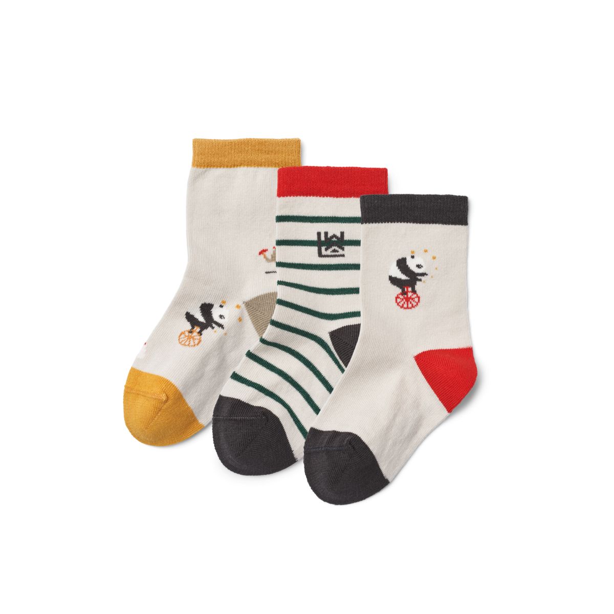 Liewood Paires de Chaussettes SILAS, Lot de 3 - Circus / Sandy Mix - Chaussettes/Bas