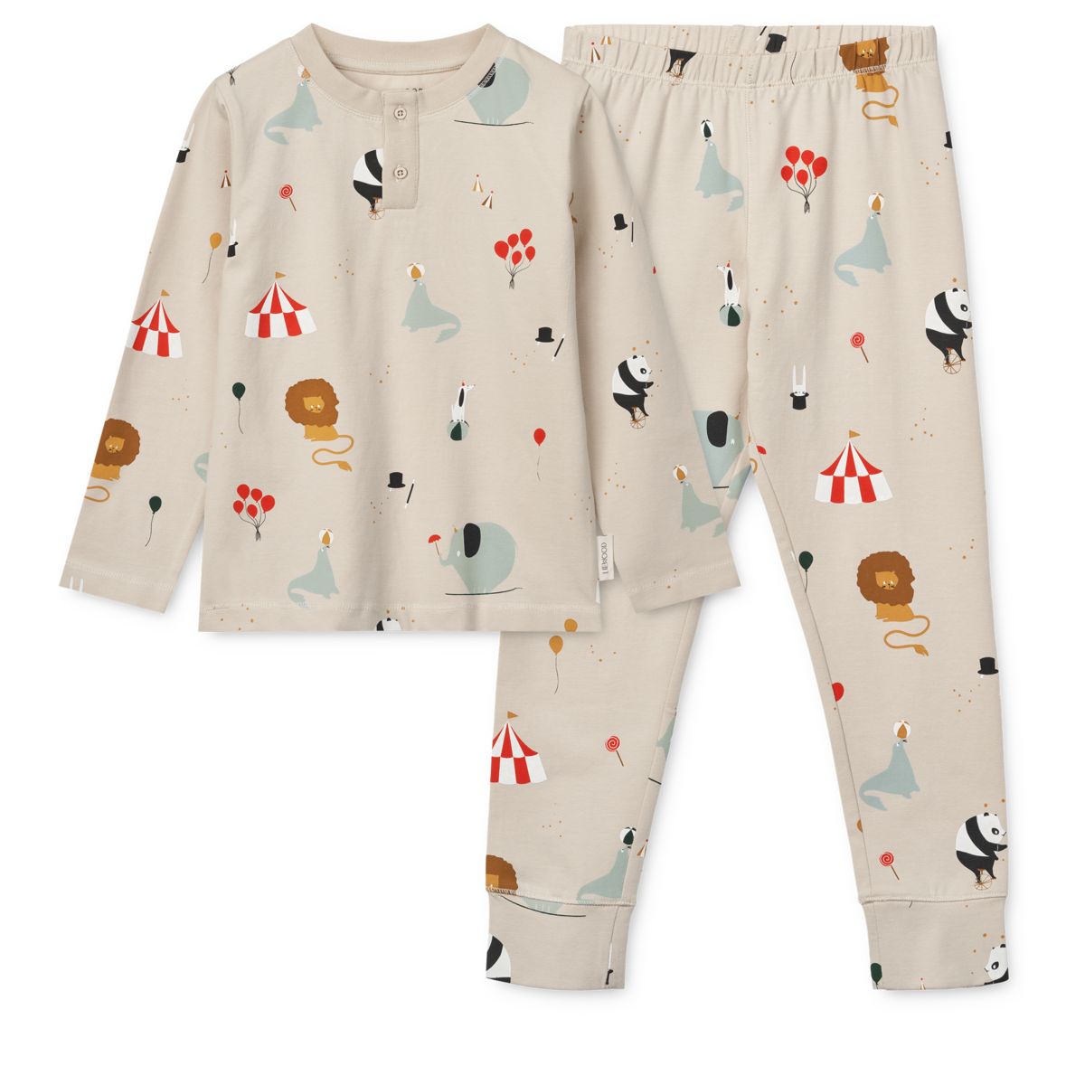 Liewood Ensemble de Pyjama à Imprimé WILHELM - Circus / Sandy - Ensemble pyjama