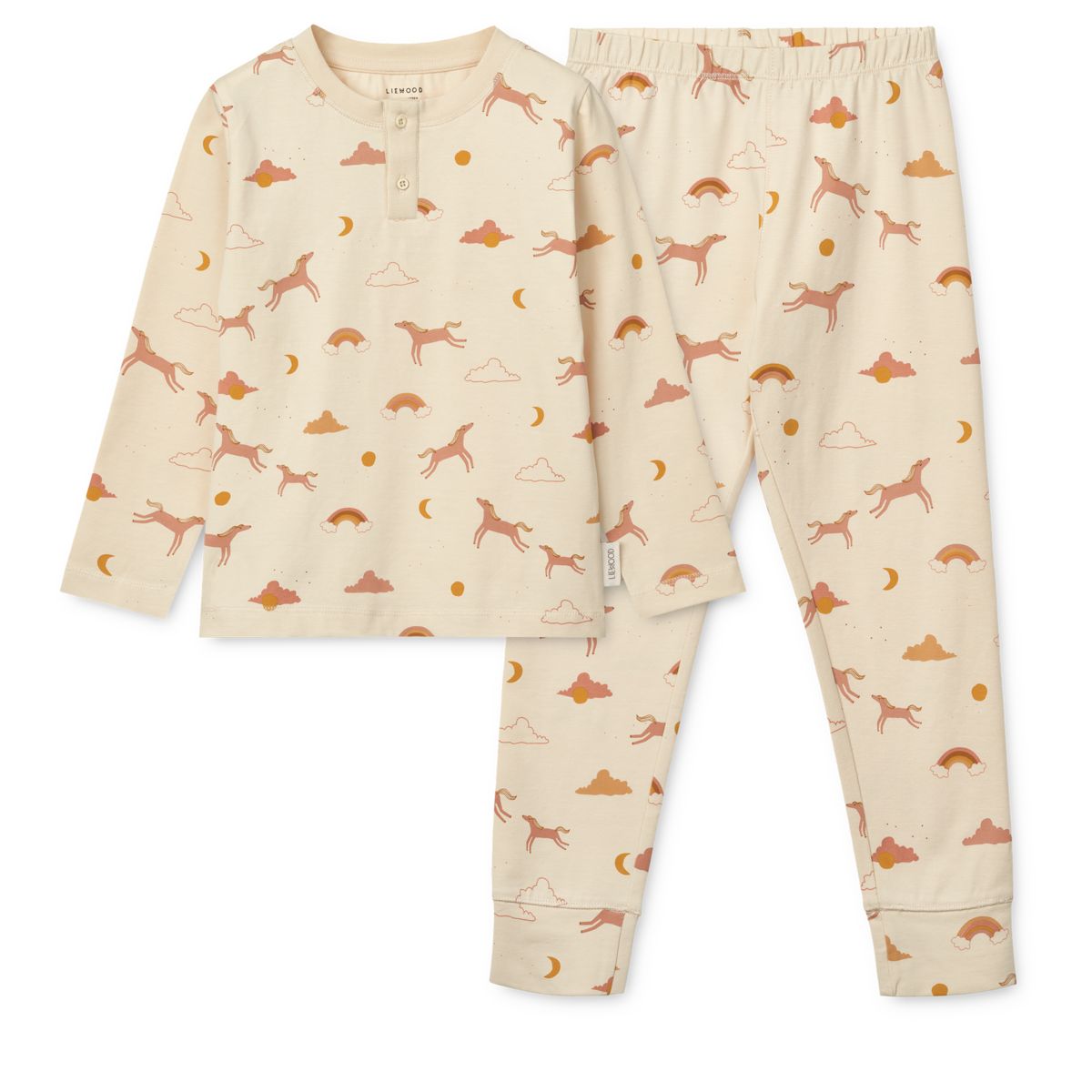 Liewood Ensemble de Pyjama à Imprimé WILHELM - Dream / Ecru - Ensemble pyjama