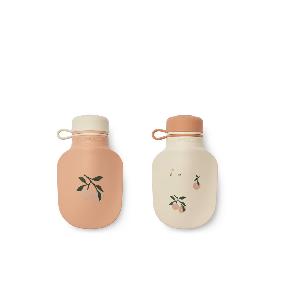 Liewood Lizzie Smoothie Bottle 2-pack - Peach / Sea shell - SMOOTHIE BOTTLE