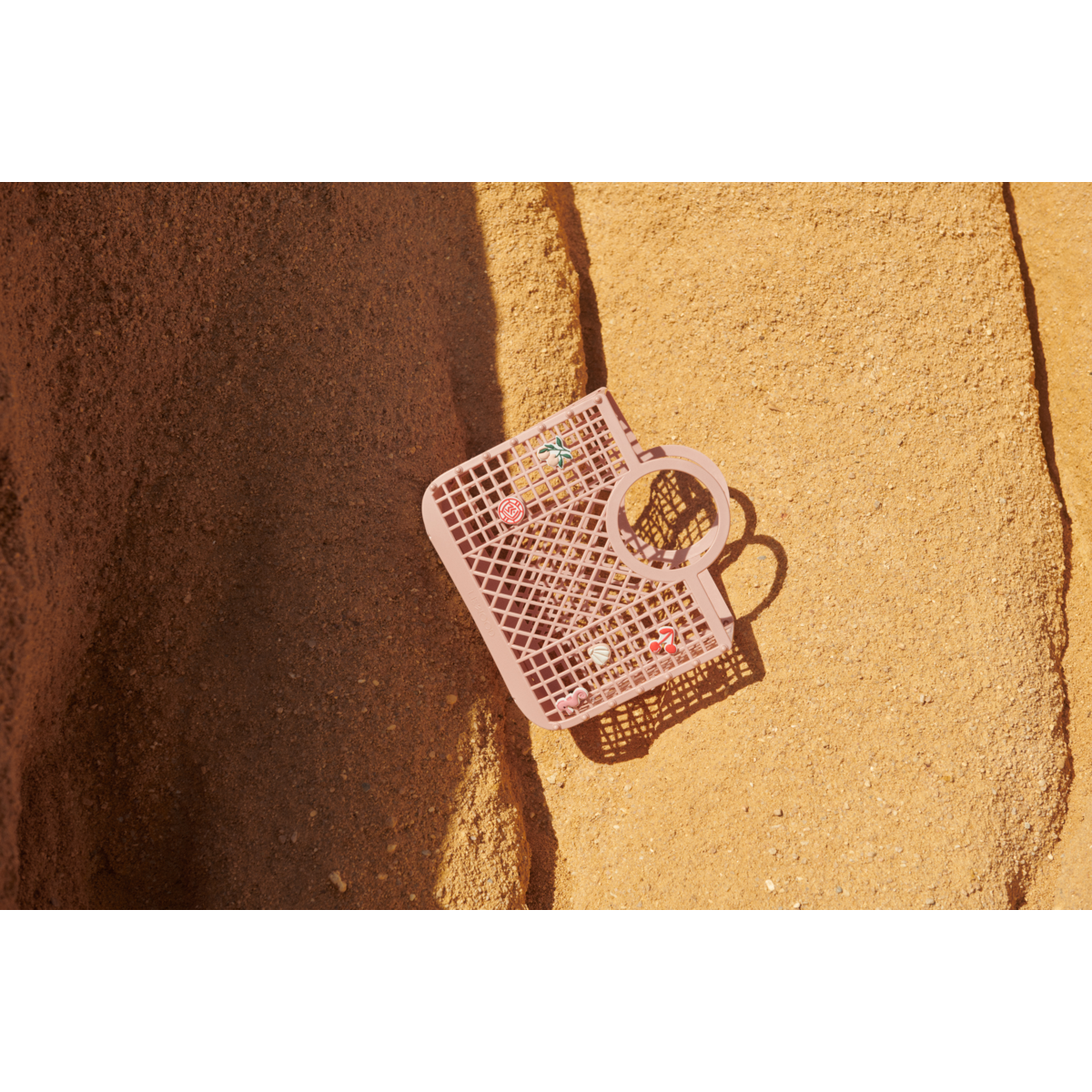 Liewood Panier Samantha avec breloques - Rose - SAC DE LA BASKETTE