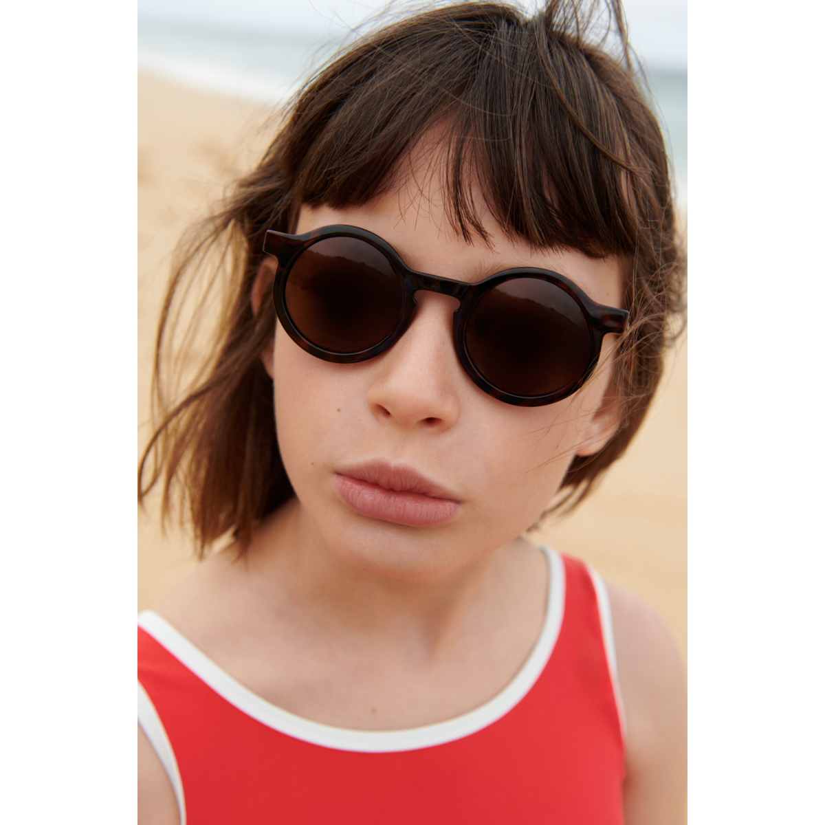 Liewood Darla Junior Sunglasses 4-10Y - Dark Tortoise / Shiny - EYEWEAR