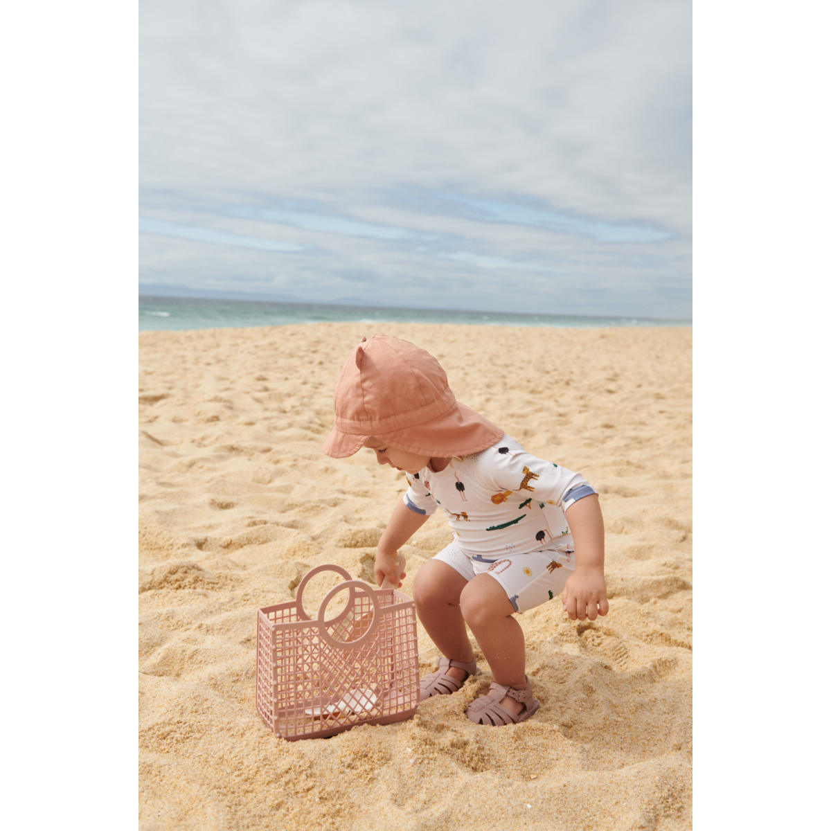 Liewood Combinaison de bain Bébé THOR - Safari sandy mix - Maillot de bain