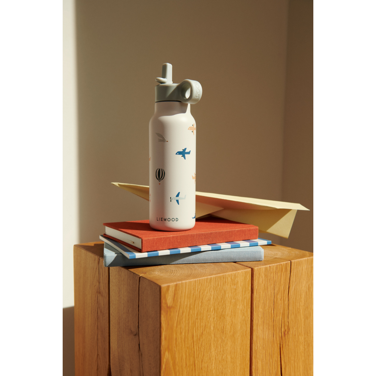 Liewood Gourde Falk 350 ml - Aviator / Ecru - Goude eau