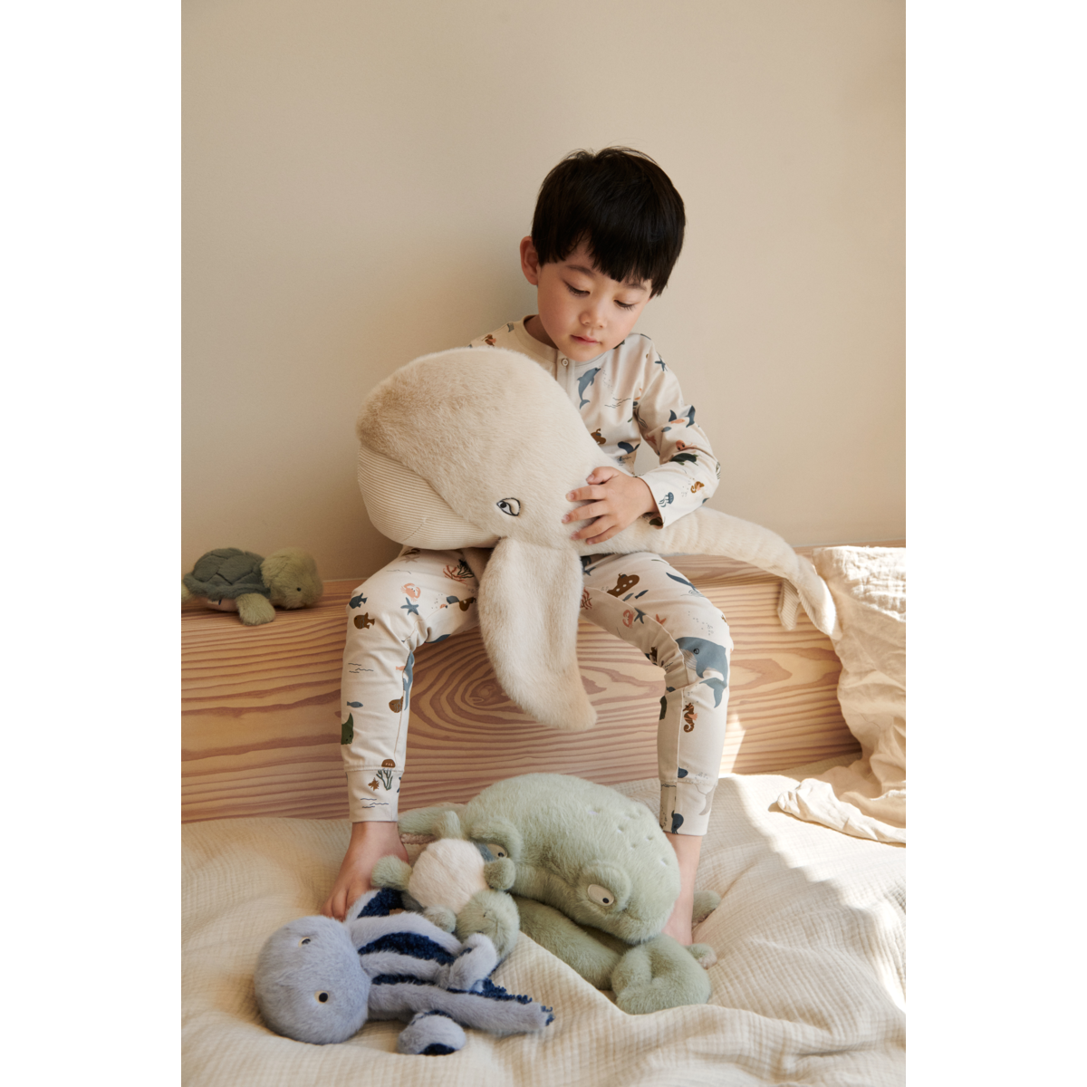 Liewood Peluche Crabe BERTO - Faune green - Teddy