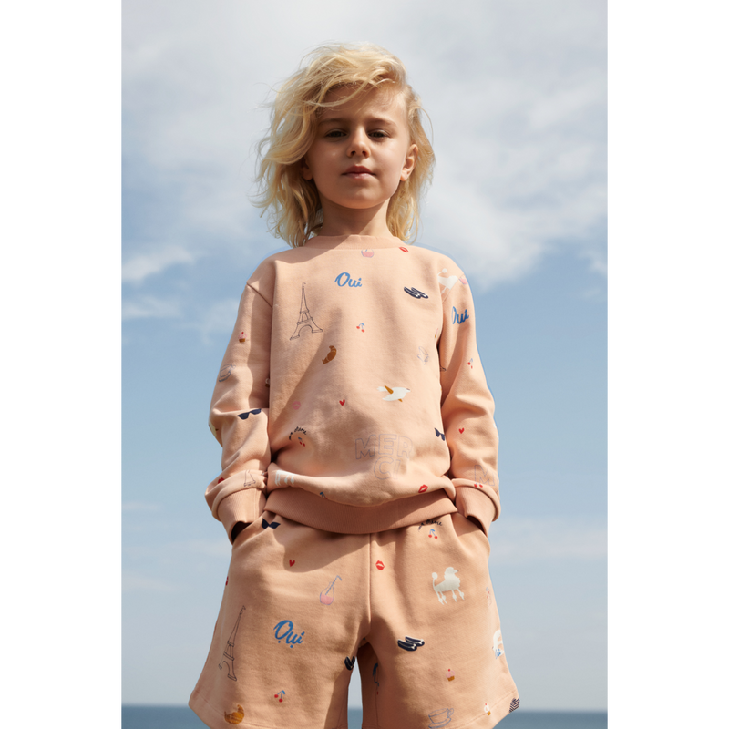 Liewood Short de Survêtement Imprimé GRAM - Paris / Pale tuscany - Shorts