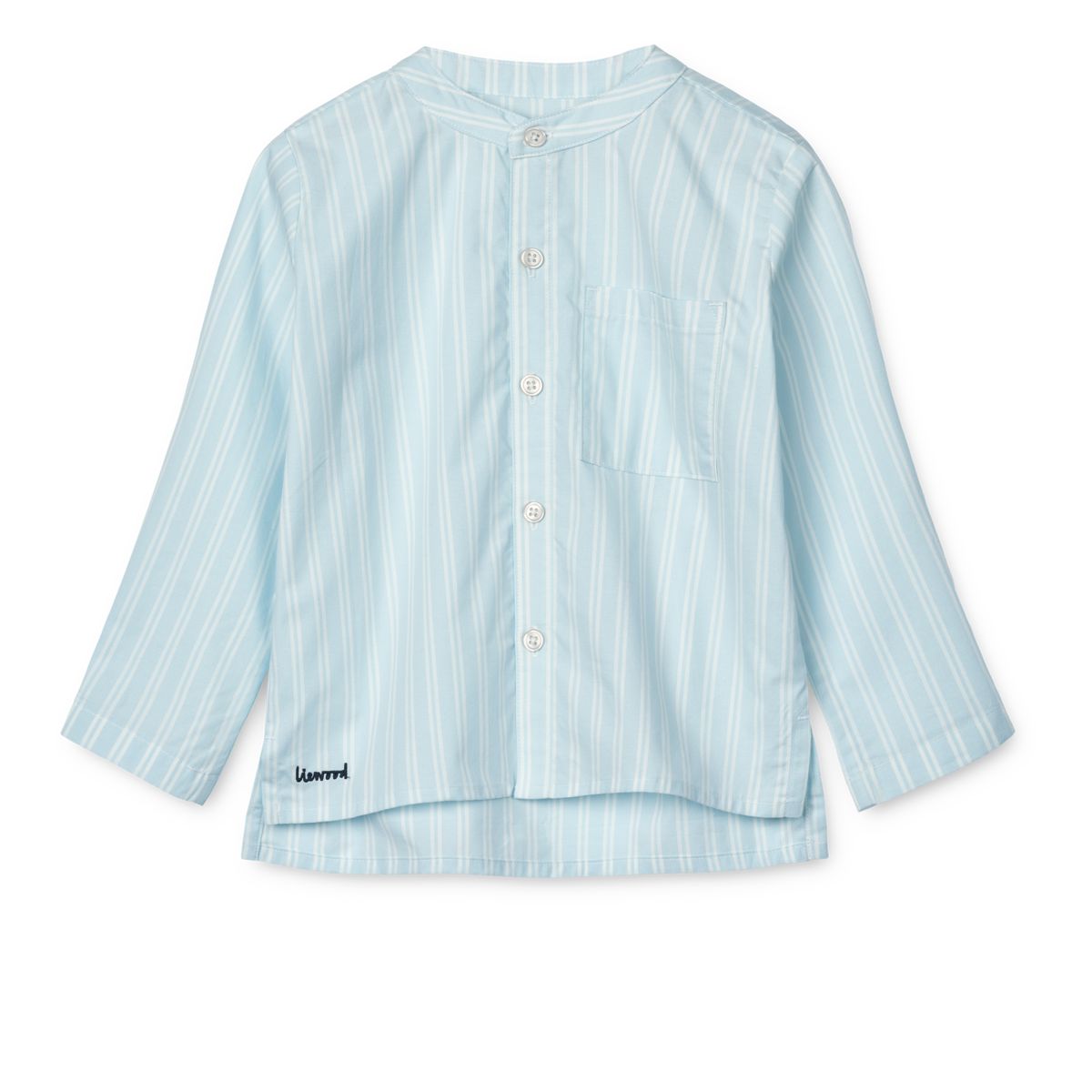Liewood Chemise à rayures ASHTON - Y/D stripe Pure sky / Creme de la creme - Chemise