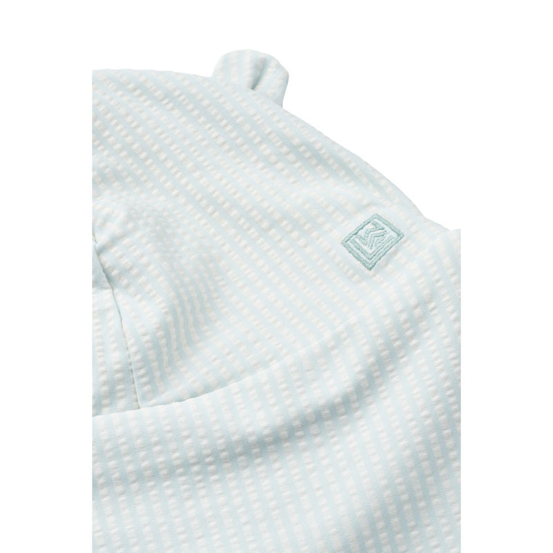 Liewood Chapeau de soleil seersucker Senia - Y/D stripe Pure sky / Creme de la creme -
