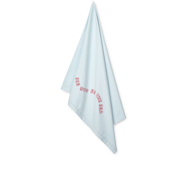 Liewood Serviette de plage Paige - Y/D stripe Pure sky / Creme de la creme - Serviettes / Gants de toilettes