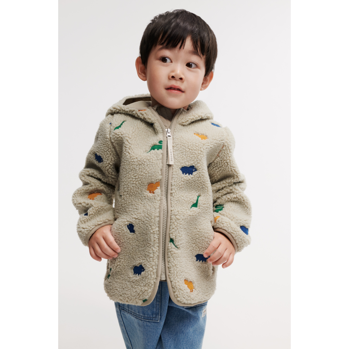 Liewood Polaire Mara - Dinosaur / Mist embroidery - Veste