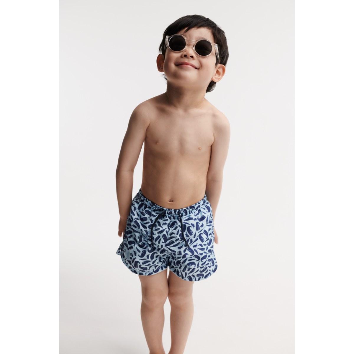 Liewood Short de bain imprimé AIDEN - Ocean / Pure sky - Short de bain