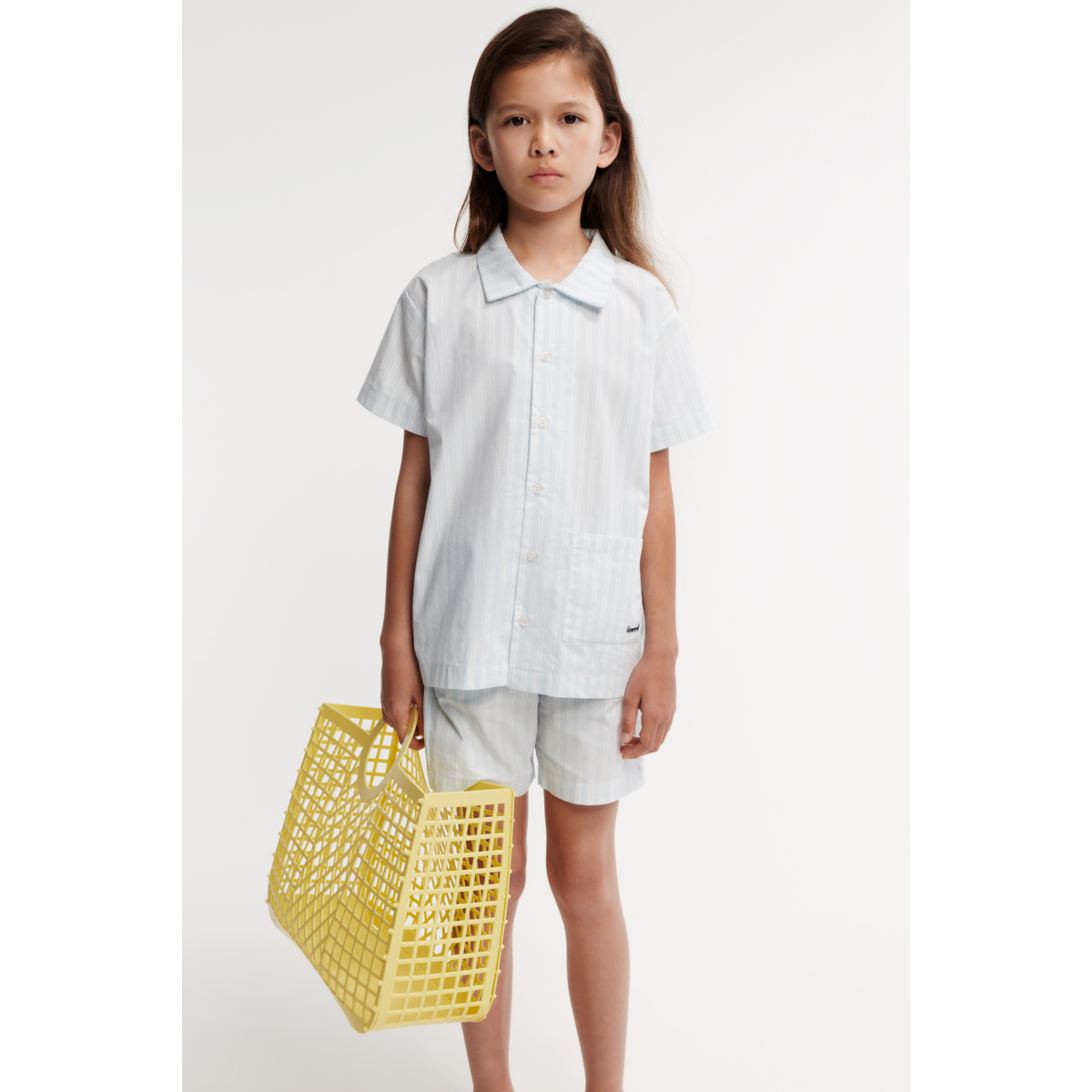 Liewood Ensemble à rayures LEONA - Y/D stripe Pure sky / Creme de la creme - Shorts