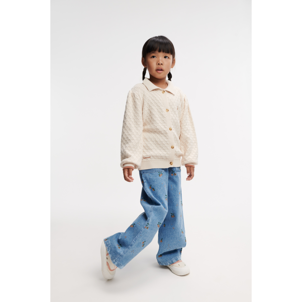 Liewood Jean à Imprimé CESAR - Peach / Light Blue Denim - Pantalon