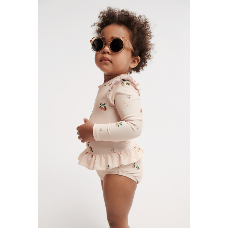 Liewood Lunettes de Soleil DARLA Mr. Ours pour Tout-petits 1-3 Ans - Rose transparent - Lunettes de soleil