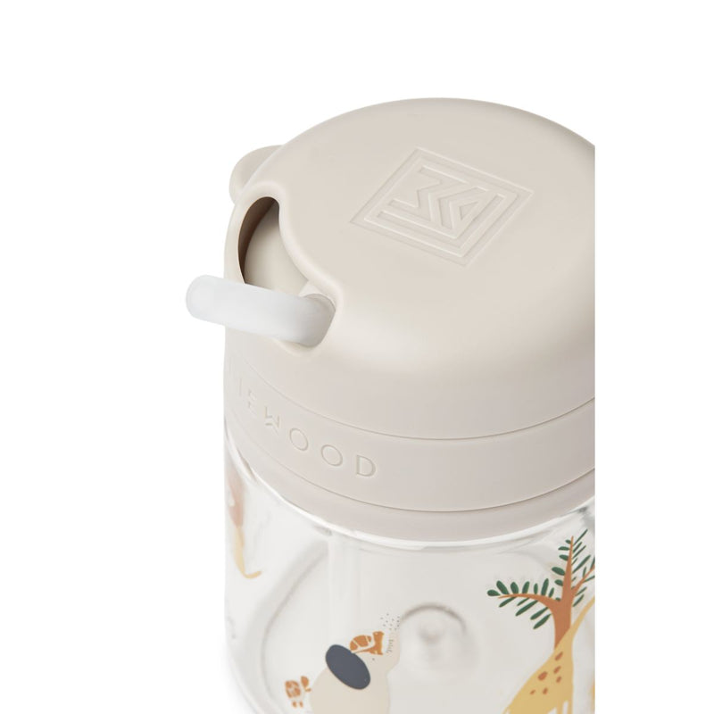Liewood Gobelet en tritan avec paille PAVIA 280 ml - All together / Sandy - Gobelet