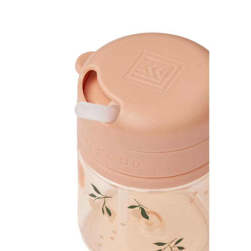 Liewood Gobelet en tritan avec paille PAVIA 280 ml - Peach / Sea shell - Gobelet